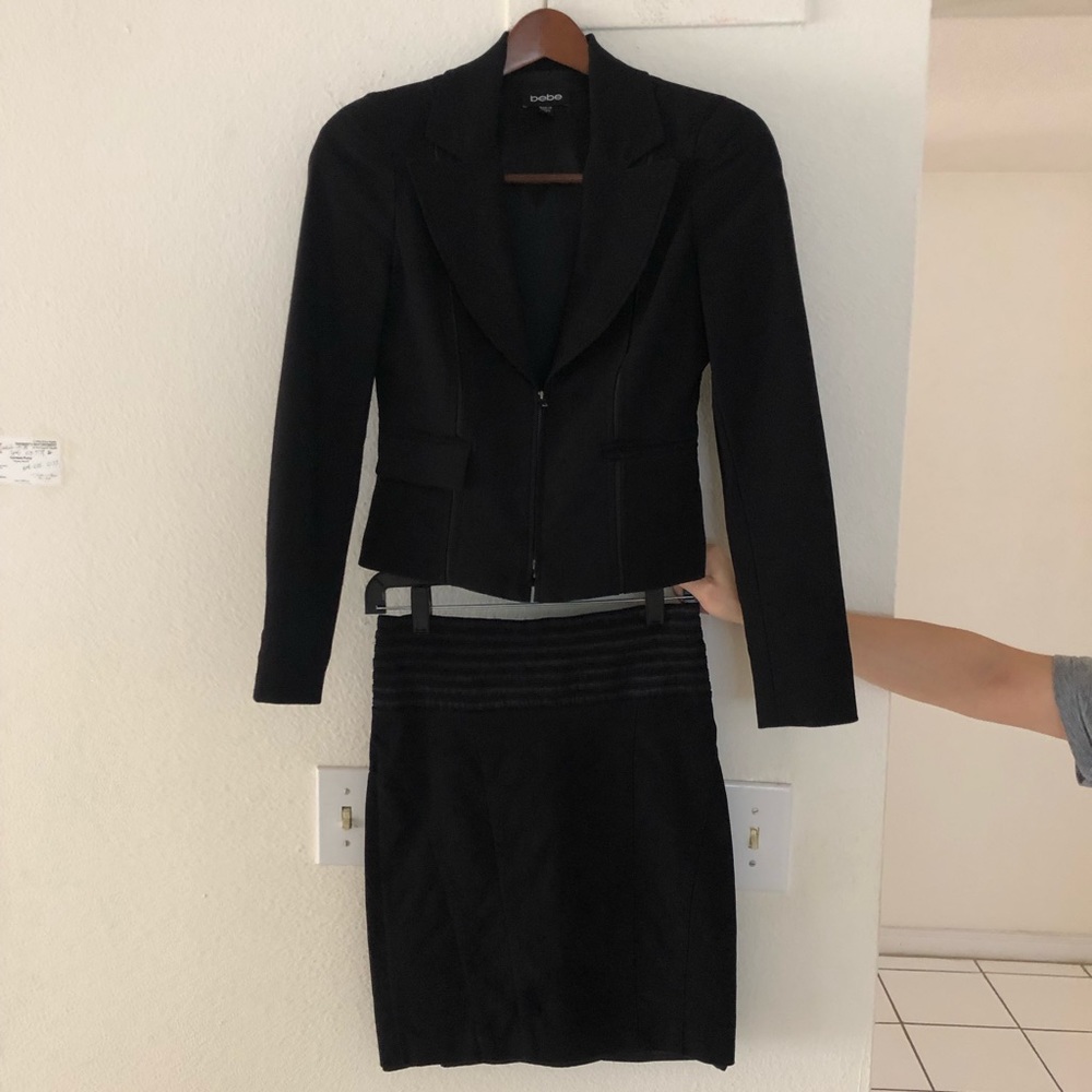 Bebe blazer & skirt set